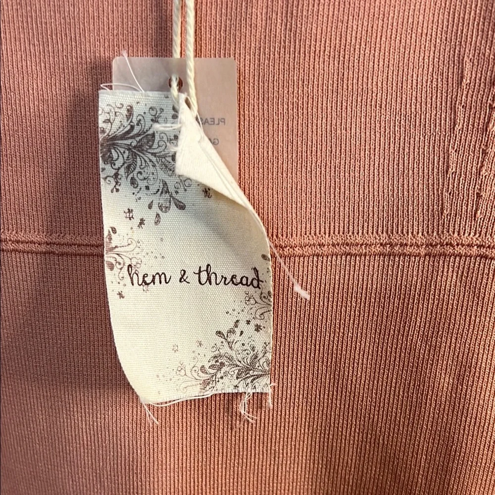 Hem & Thread- Pinky/ Mauve Knit Body-con Boutique Dress - Picture 6 of 7